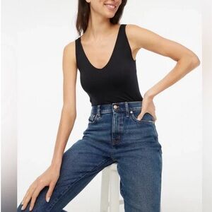 J. Crew Black V-Neck tank top